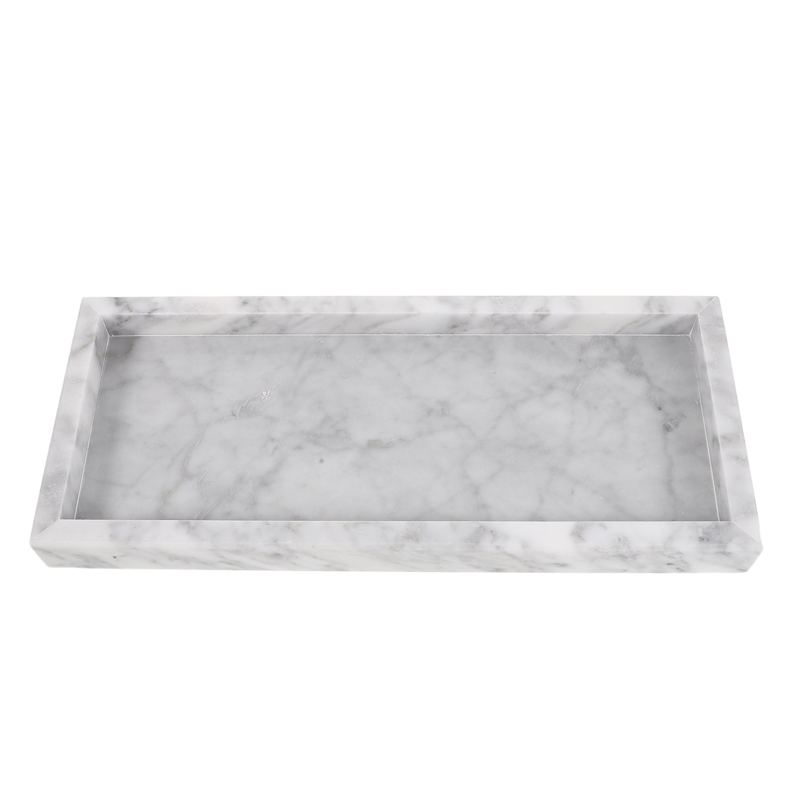 12x5 Rectangle Marble Tray Van - Home Bathroom Organizer ulasan dan harga