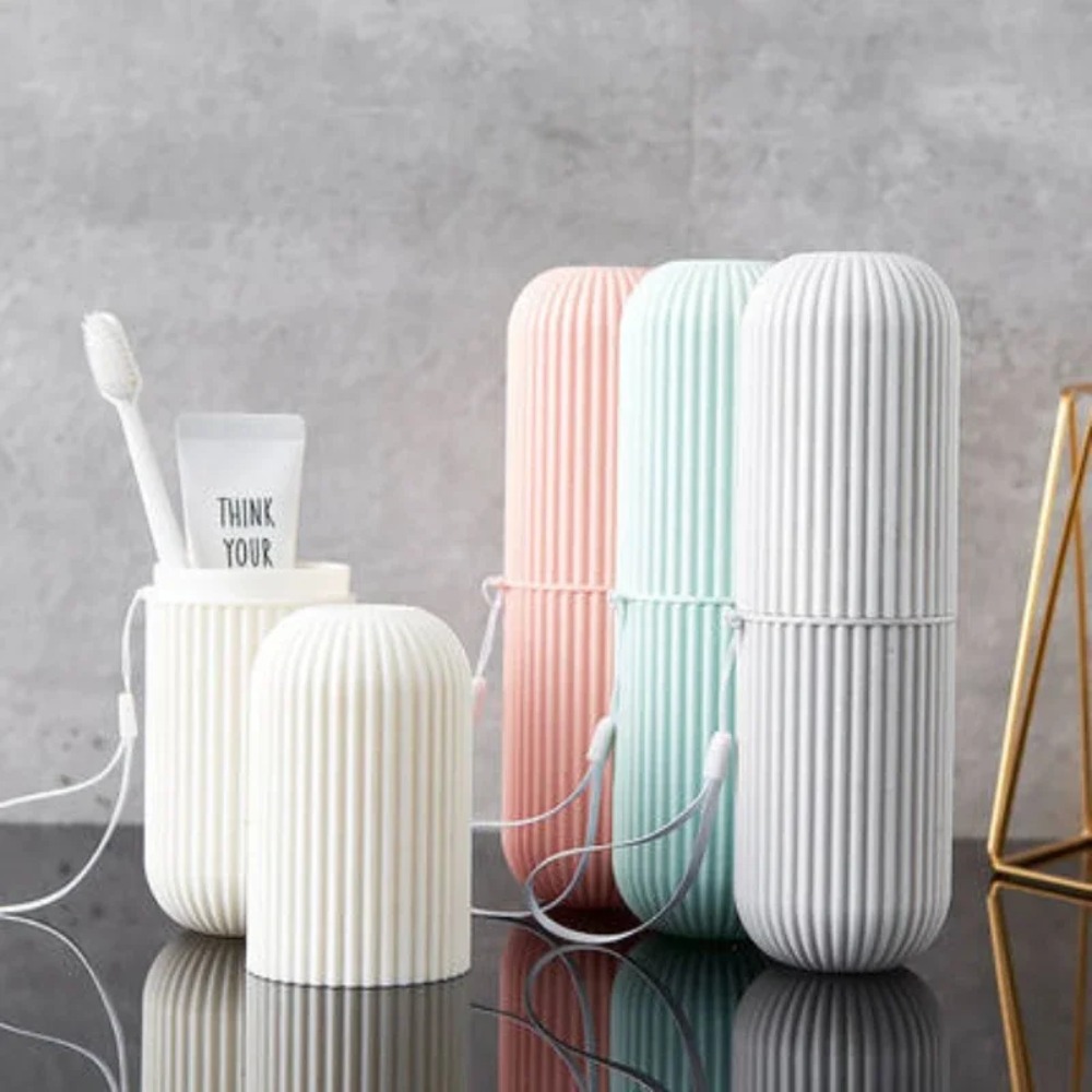 Travel Portable Toothbrush Cup - Home Edit Bathroom Storage ulasan dan harga
