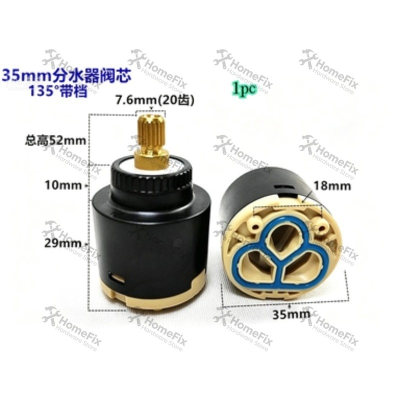 1Pcs Ceramic Valve Core 28mm 3 - Basin Mixer Tap ulasan dan harga