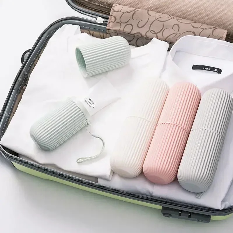 1/2pcs Portable Toothbrush Cup - Home Edit Bathroom Storage ulasan dan harga