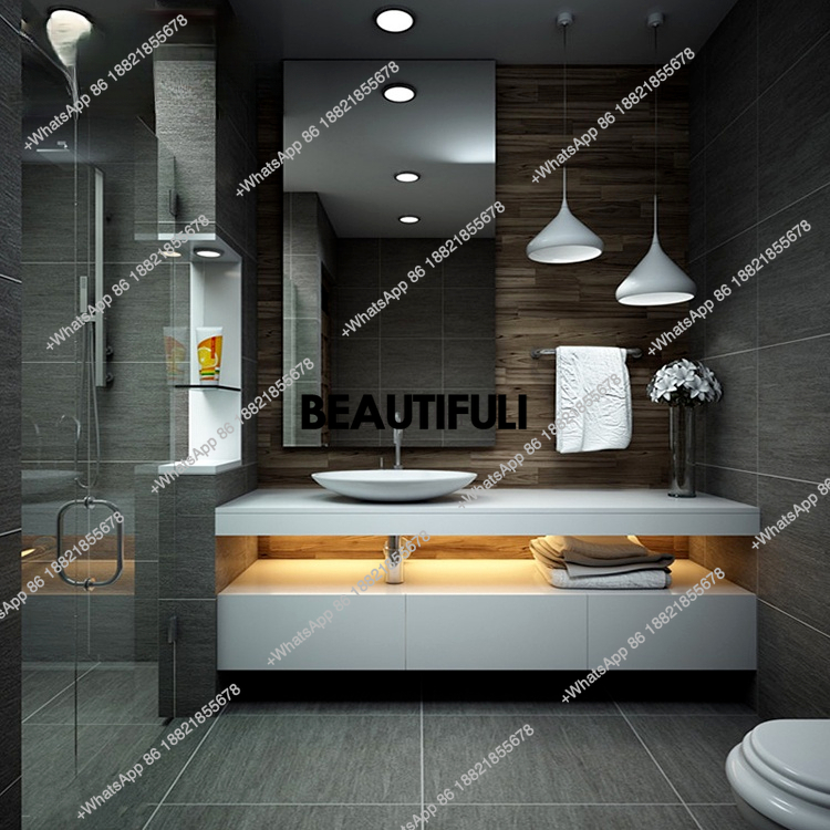 modern luxury customized hotel - Home Bathroom Vanity Combo ulasan dan harga