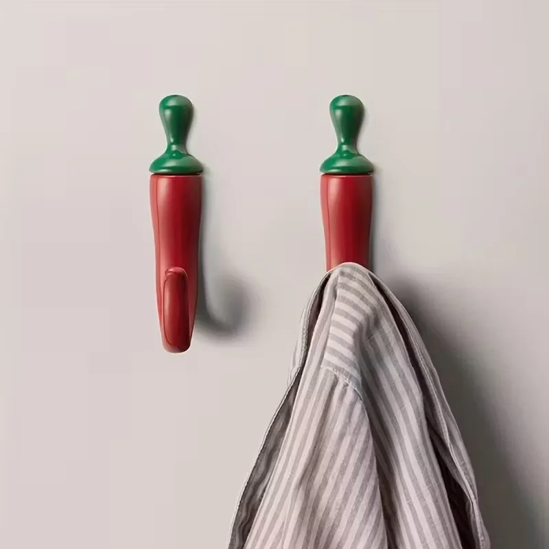 10PC Pepper Shaped Wall Hooks  - Home Bathroom Organizer ulasan dan harga